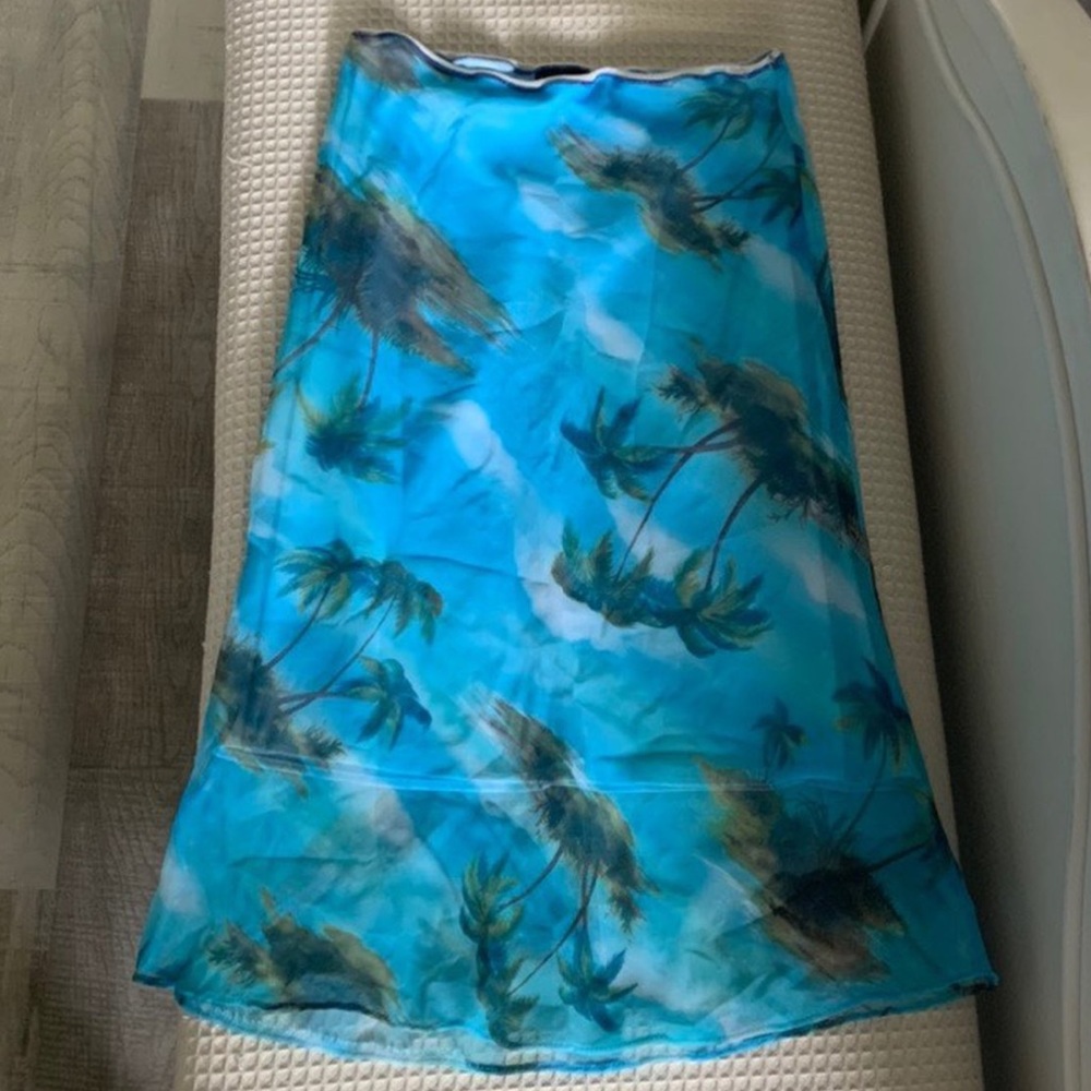 Vintage Y2K Hawaiian midi skirt